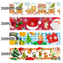Printed Christmas  Decoration Cartoon Santa Claus Grosgrain Ribbon 25mm for Hairbows DIY Crafts 10yards Handmade Material