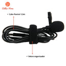 MICROPHONE LAPELA CONDENSER WITH ISOLANT FOAM THE NOISE CLEAR AND PROFESSIONAL CAPTATION