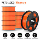 SUNLU 10KG 3D Filament PETG Filament 10kg 22 lbs 1.75mm 3D Printer Filament  Good acid and alkali resistance High transparency