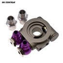 Oil Cooling Adapter Retrofit Oil Cooling Kit Sandwich Panel 360° Rotatable Thermostat Adapter 80° and 90°