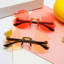 Fashion Kinder-Sonnenbrille Randlos Cartoon Ente Form Sonnenschutz Anti-UV-Brille Party Dekorative Brille Für Kind Kinder