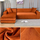 Velvet Sofa Cover Thick Elastic 1/2/3/4 Seater Sofa Cover for Living Room Velvet Plush L Shaped Corner Sofa  Couch Cover