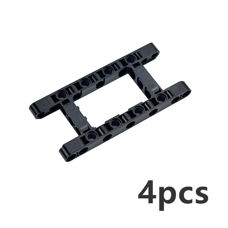 4Pcs MOC Technical Accessory Thick Building Blocks Liftarm Modified Frame Hole Arm 5x11 5x7 Open Center Beam 64178 64179 Bricks