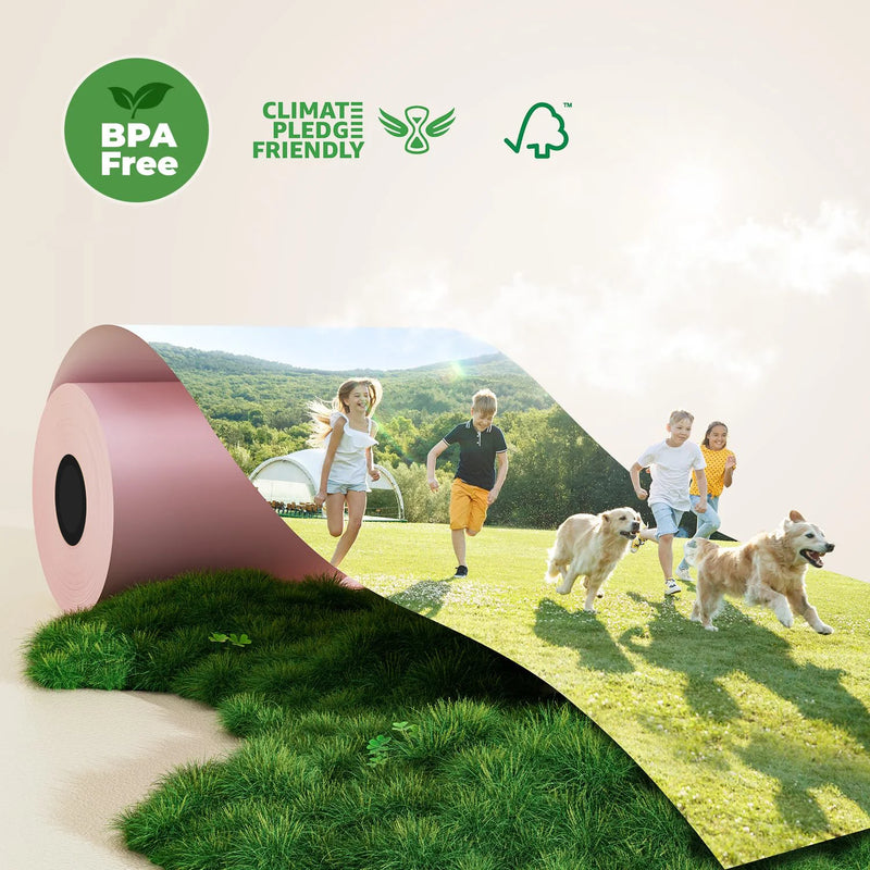 10Rolls Cash Registers Papers Pink Thermal Papers BPA Free Fits All 58mm Mini POS Printers Square Terminal Credit Card Machines