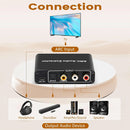 4K HDMI ARC Audio Extractor Digital to Analog Audio Converter ARC To SPDIF Coaxial L/R Stereo 3.5mm Jack Audio Adapter for HDTV