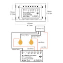 MOES Smart Glass Panel Switch Smart Life/Tuya App Multi-Control Association, Voice Control with Alexa,Google Home,1/2/3/4 Gang