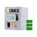 MOC ATM Machines Precious Gold Egg Ore Diamond Building Blocks Precious Safe Deposit Box Wooden Barrel Bank Card Bricks Toys