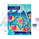 Father's Day Theme Metal Cut Dies Hexagon Layering Stencils Fish Hook Line Sinker Clear Stamps Diy Holiday Cards Decor Scrapbook