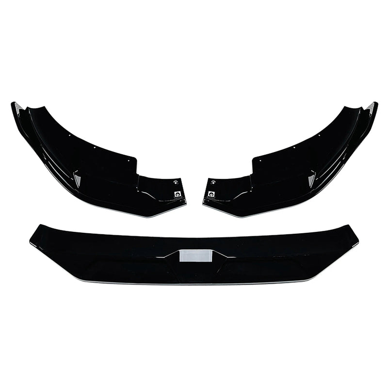 Front Bumper Spoiler Lip For BMW F97 X3M F98 X4M 2022 2023 2024 Carbon Fiber Look/Gloss Black Lower Body Protector Splitter Kit