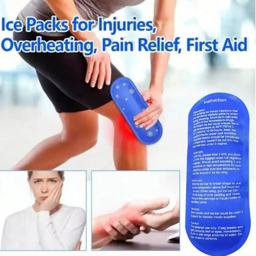 Ice Pack Cooler Refreezable Instant Cold Packs for Cooler Portable Versatile Cooling Bags for Home Company Travel School Picnic