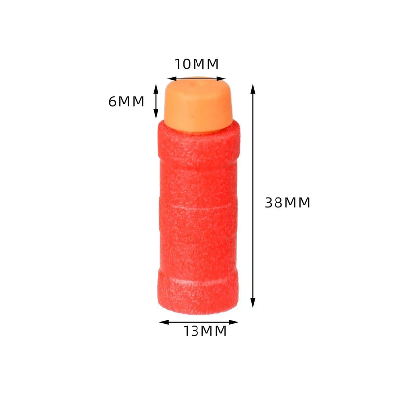 200PCS Worker 3-Ring Bamboo-Shaped Darts For Emitter Soft Bullet Toy Gun Accessories Foam Darts Bullets Kids Outdoor Toys