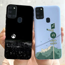 Case For Samsung Galaxy A21s Case Cloud Astronaut Soft Silicone Funda Cover For Samsung A21s SM-A217F 6.5" Bumper Phone Case