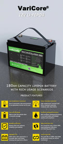 The Iron Core | 12.8V 180AH LiFePO4 Deep Cycle Battery for Solar & Off-Grid