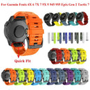 JKER 22mm 26mm QuickFit Armband für Garmin Epix Gen 2 Silikonarmband für Garmin Fenix 7 7X 5 5X 6X Pro Enduro 2 Armbanduhr