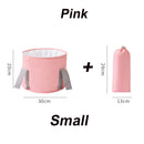 Travel Camping Foldable Basin Washbasin Bucket Bathroom Folding Basin Foot Bath Sink Foot Soak Bag Folding Foot Bath Bucket