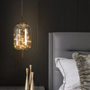 Nordic Net Red Bedside Chandelier Girl Light Luxury Long Line Personality Art Full Of Stars Hotel Bar Glass Small Chandelier