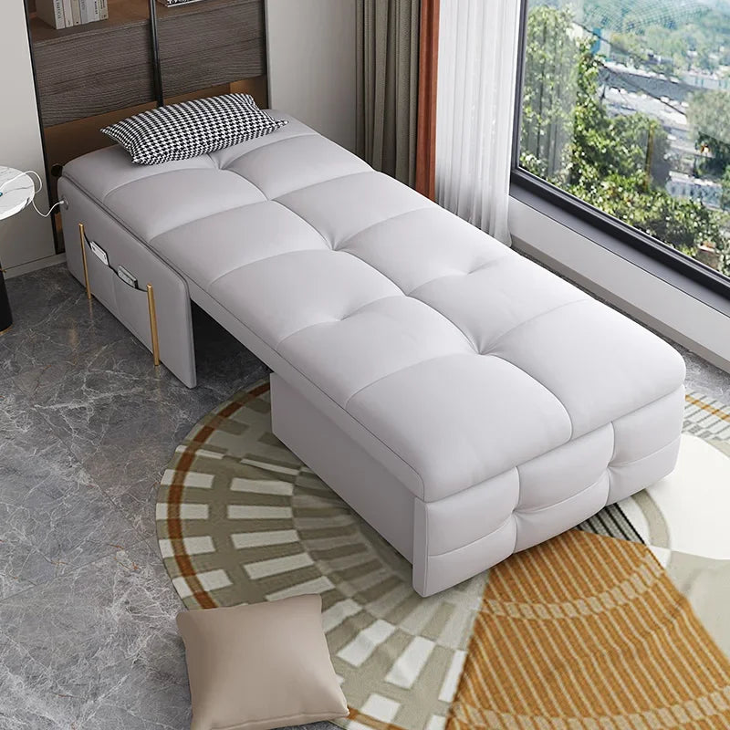 Electric smart remote control sofa bed linen double living room balcony