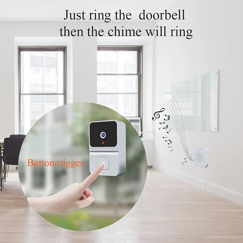 T23 Smart Visual Doorbell Two-way Intercom Infrared Night Vision Remote Monitoring Security System Wifi Video Door Bell