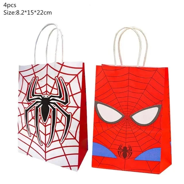 Spiderman Party Supplies Include Paper Cups Plates Balloons Tablecloth Cake Toppers for Kids Birthday Party Decor Baby Shower