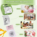 M1 Photo Pocket Printer with 2 Roll for iOS Android Bluetooth Mini Printers Sticker Thermal Printing  for Office Kitchen School