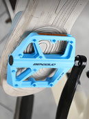 Double DU Bearing Ultralight Bike Pedals with Reflector Bicycle Platform Pedals Anti-Slip Cycling Safety Pedals for Night Riding