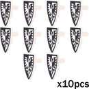 MOC Medieval Accessories Series Building Blocks Military Army Soldier Armour Shield Helmet Sword Crown Weapon Knight Bricks Toys