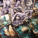 Journamm 30 Stk./Packung Hexen-Thema Materialpapier DIY Scrapbooking Collage Junk Journal Ästhetische Schreibwaren Planer Bastelpapier