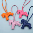 Pony Bag Charm, PU Leather Luggage & Car Pendant, Premium Versatile Travel Accessories