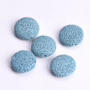 5pcs Natural Volcano Lava Stone Flat Round 20mm 27mm 32mm Loose Crafts Beads lot for Jewelry Making DIY Earring Findings