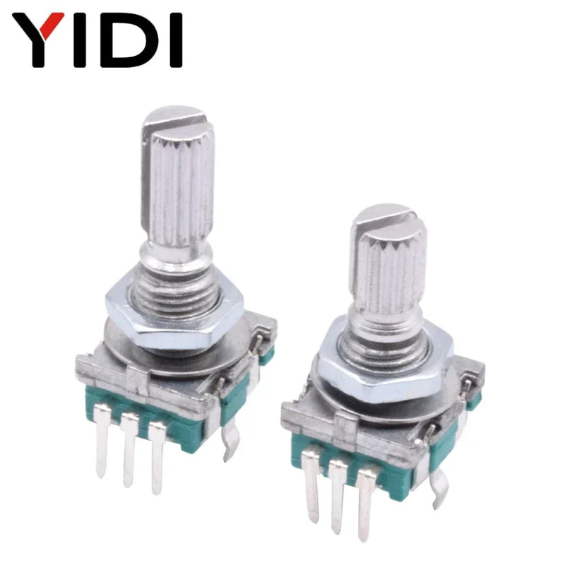 5/10pcs 20 Position Incremental 360 Rotary Encoder Knob Button Switch EC11 Arduino Digital Potentiometer 15/20mm Plum Half Shaft