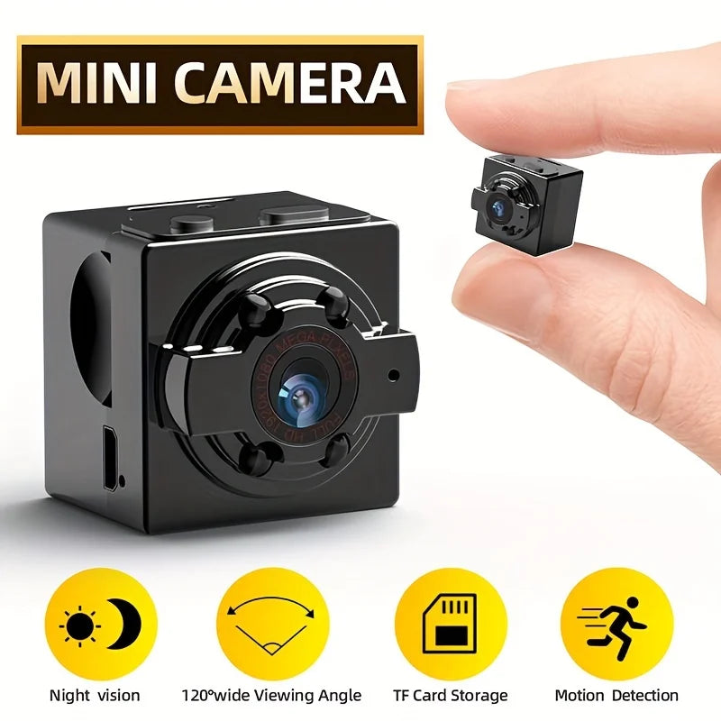 2024 NEW 1pc Small Camera HD Portable Camera, Outdoor Sports Infrared Night Vision Mini Camera, Aerial Recorder Camera