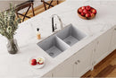 Quartz Classic Eu3322Gs0 Greystone Equal Double Bowl Undermount Sink