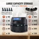 VEVOR 230/300 Coins/Min USD Coin Sorter Counter Professional Electric Automatic Machine LED Display for School Shop Bank Black
