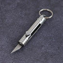 Mini Brass Retractable Knife Gift Pocket Knife Dismantling Express Tool Push-pull Automatic Key Chain Pendant Paper Cutter