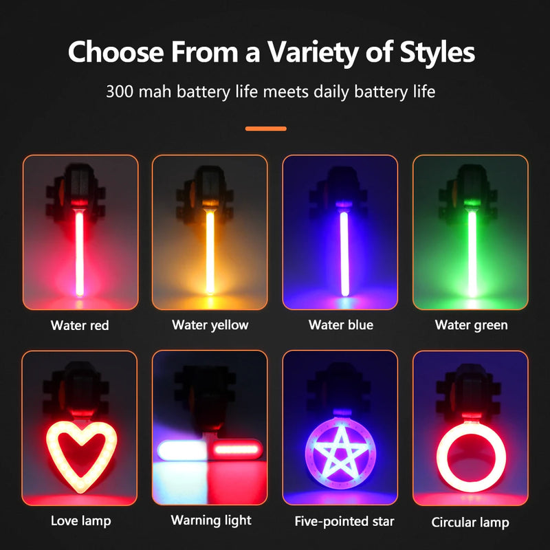 Bicycle Taillight Multi Lighting Modes USB Rechargeable Led Bike Light Flash Tail Rear Lights for Mtb Bike Seatpost