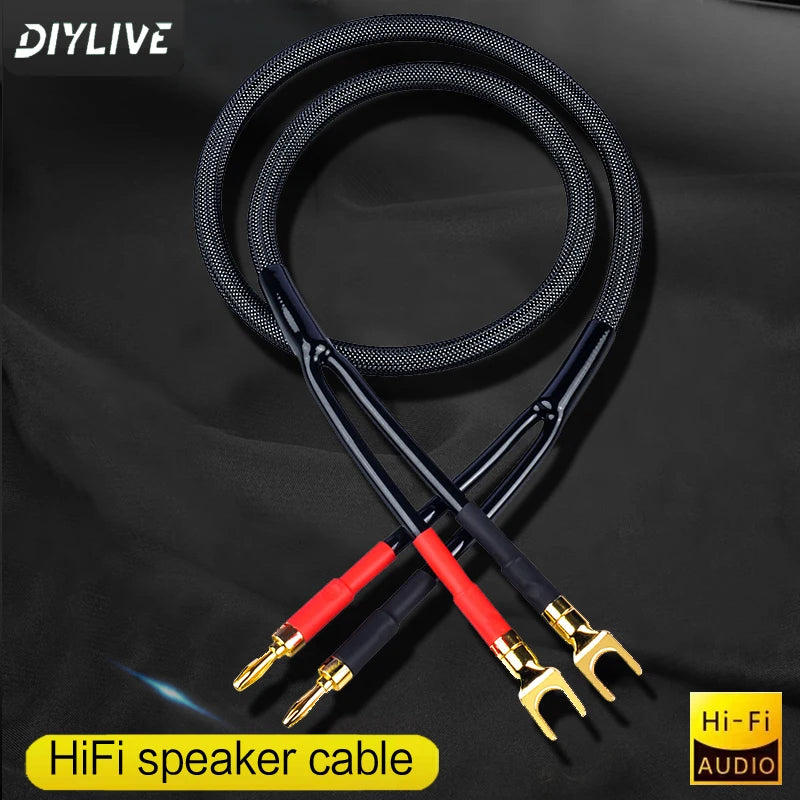 5N high purity copper fever grade HIFI speaker cable main and secondary speakers surround power amplifier computer audio cable
