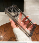 Luxury Clear Shockproof Phone Case For iPhone 14 13 12 11 Pro Max X XR XS Max 7 8 Plus Transparent Bumper Cases Cover