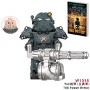 MY701-705 Bos Brotherhood of Steel T-60 Power Armor Cooper Howard Lucy MacLean Radiation Building Block Mini Action Figure Toys