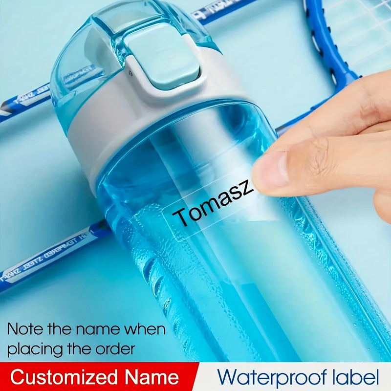 Personalized Label Stickers - Custom Name Stickers for Water Bottles, Cups, and Children's Stationery - Transparent & Waterproof