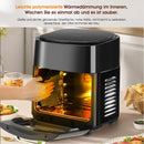 15L Large Electric Air Fryer Oven, 220V Oil-Free, with 6 Cooking Modes, 1800W Smart Convection Oven for Home, LED Touch Screen