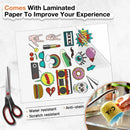 HTVRONT 15 Sheets 11X8.5inch Printable Vinyl Sticker Paper A4 self-adhesive Copy Paper for Inkjet & Laser Printer DIY 8.5x11''