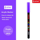 Jupai 1 STÜCK Acrylmarker Stifte Plumones 24 Farben Malerei Schreibwaren Keramik Glas Stoff Graffiti Wasserdicht Wasserbasiert