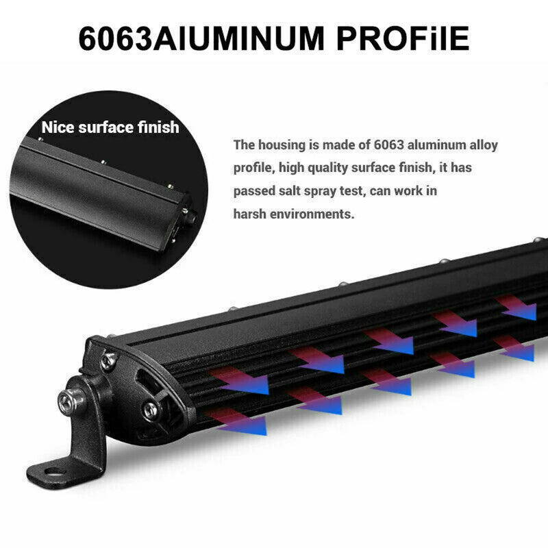 Slim 8" 20" 32" LED Light Bar Off Road 12V 24V LED Light Bar/Work Light For Car Combo 4x4 Led Bar Jeep Truck ATV SUV 12V 24V