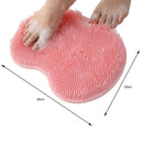 Silicone Exfoliating Shower Foot Wash Massager Scraper Non-Slip Suction Cup Bath Mat Back Massage Brush Body Cleaning Bath Tool