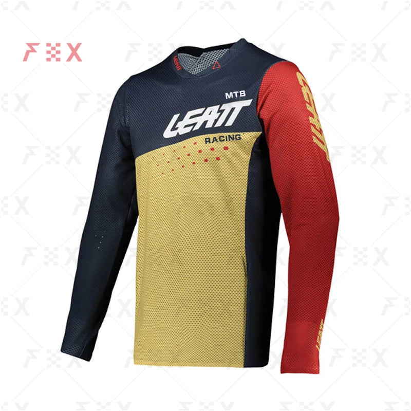 motorcycle mountain bike team downhill jersey MTB LEATT RACING Offroad MX bicycle locomotive shirt cross country mountain bike