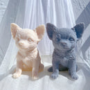 3D Animal Puppy Sculpture Candle Molds Dog Lovers Gifts Home Decor Soy Wax Molds Chihuahua Puppy Silicone Molds