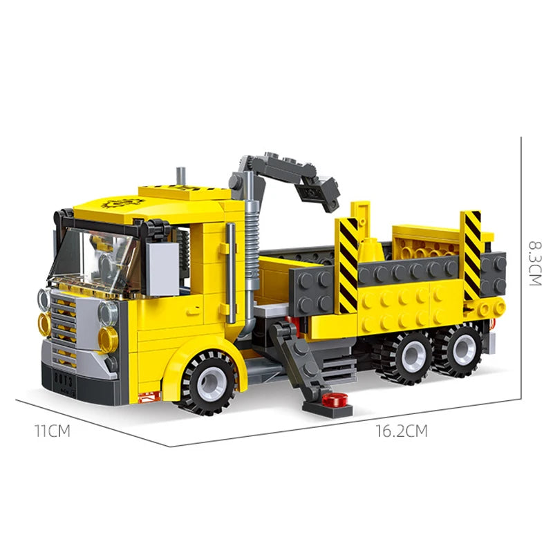 MOC City Engineering car Excavator crane Bulldozer building blocks toys DIY City Construction bricks assembled boy gift