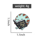 Dark Magic 101 Enamel Pin Cartoon Hobbies For Reading Cute Adventure Time Brooch Lapel Backpack Badge Jewelry Gift For Friends