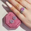 2026 New Arrivals Luxury 2pcs Silver Color Cz Dubai Jewelry Set Ring and Earring for Women Wedding Party Lady Gift Jewelry J5968