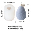 Easter Embossed Silicone Mould Easter Egg Candle Molds Diy Aromatherapy Plaster Graffiti Eggs Candle Making Kit Diy Craft Tools